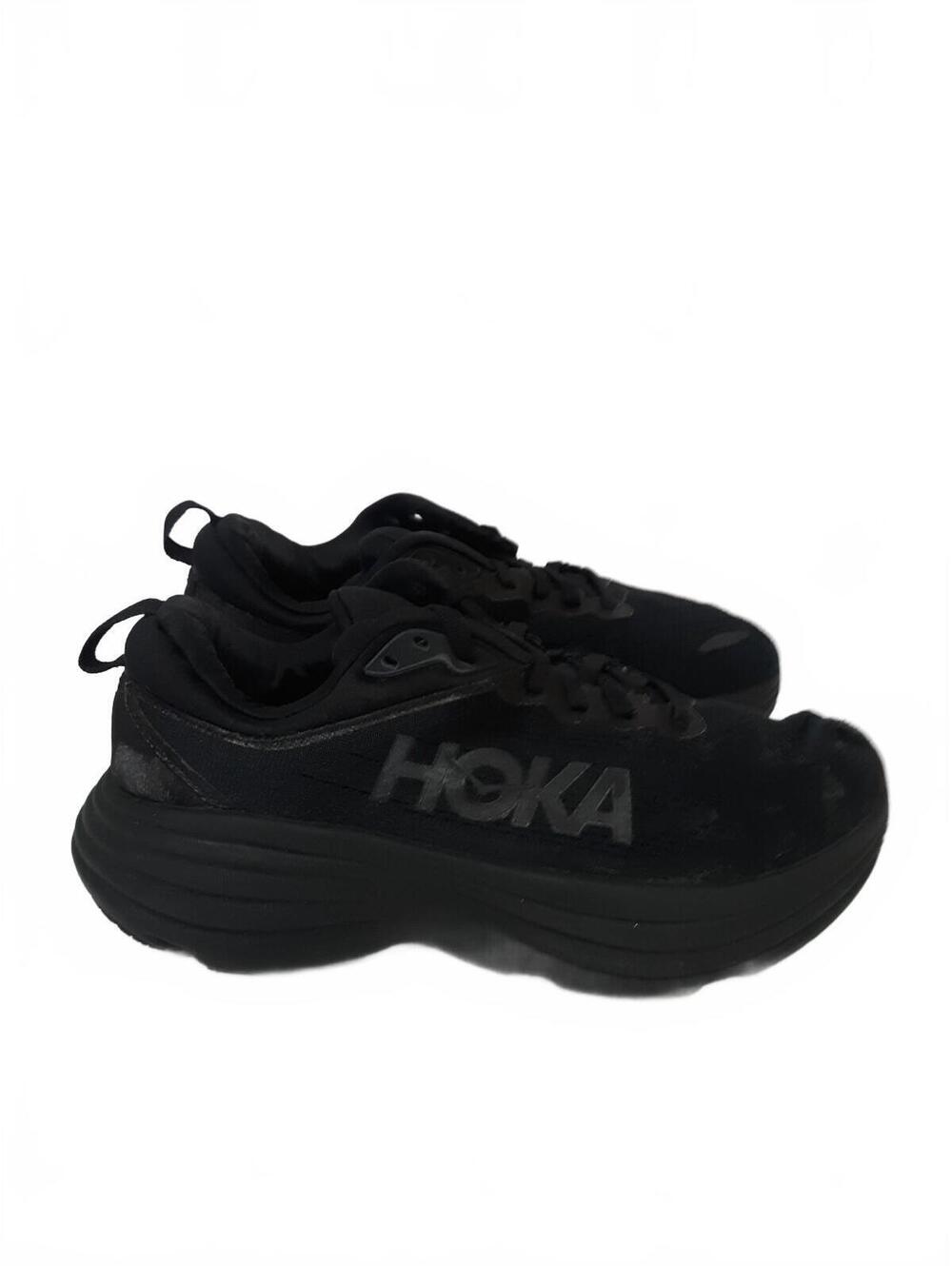 HOKA Bondi 8 BBLC Running Shoe Women Size 8D W Black - Picture 3 of 8